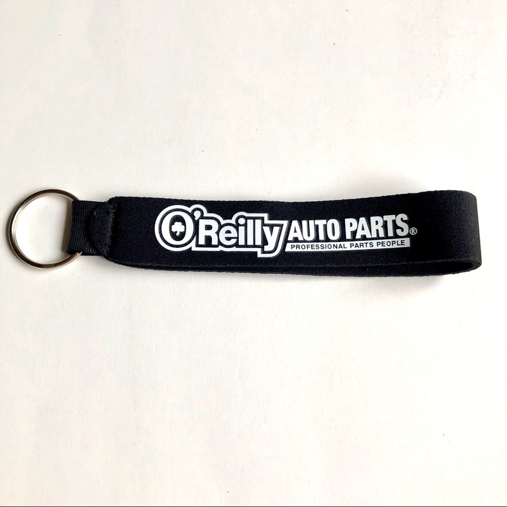 3/$15 O’REILLY Key Holder Keychain Keyring Wrist Strap Black UNISEX 6 3/4” NEW